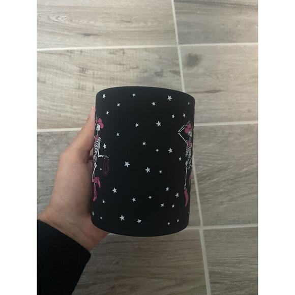 Halloween Skeleton Cowboys Coffee Mug Black Pink Let’s Go Ghouls Soft Touch NEW - Picture 2 of 7
